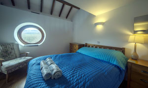 Abercynafon Farm Barn double bedroom