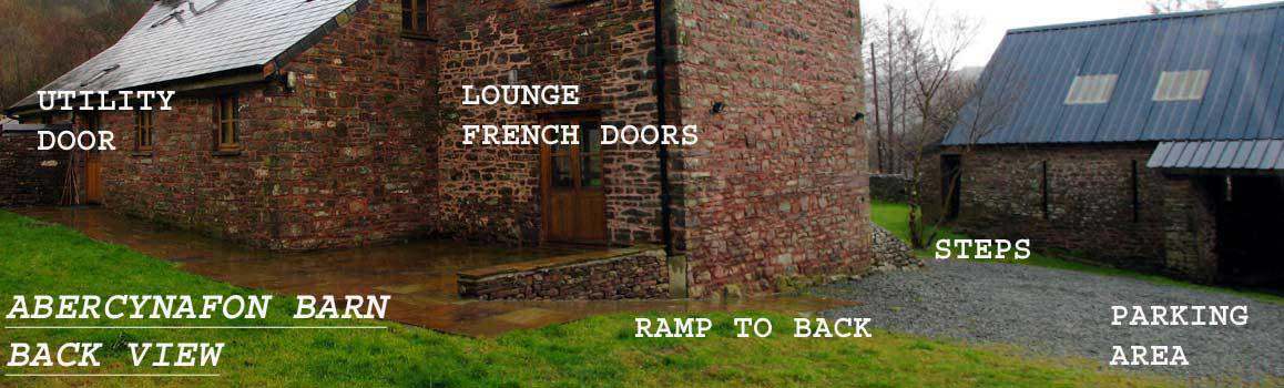 View of the back of the barn